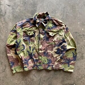 Vintage 90s cropped camo jacket